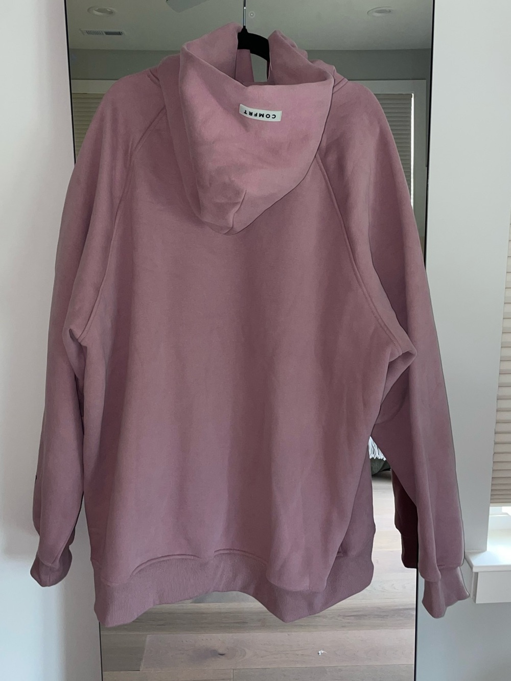Comfrt Unisex Heavyweight Sweatshirt Hoodie in Orchid - Picture 6 of 7